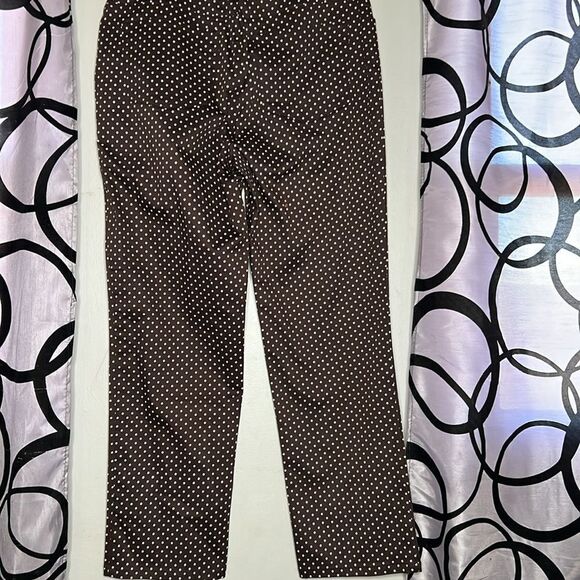 Chaps polkadot, flat front chinos size 12 - Picture 6 of 9